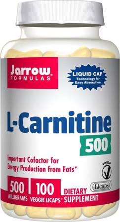 Jarrow Formulas L-Karnityna 500 mg 100 vege kapsułek