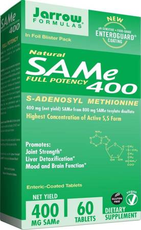 Jarrow Formulas SAMe 400 mg 60 tabletek