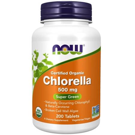 Now Foods Chlorella 500 mg 200 tabletek