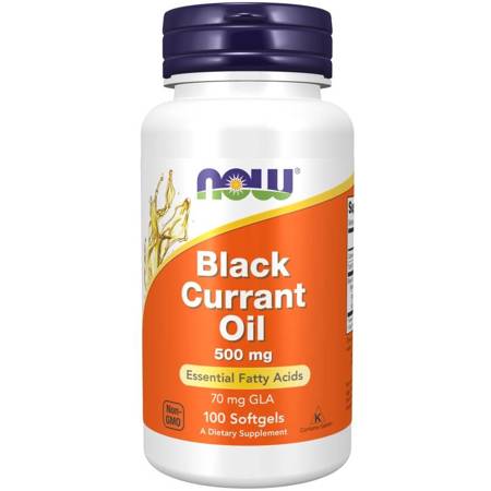 Now Foods Olej z Czarnej Porzeczki (Black Currant Oil) 500 mg 100 kapsułek