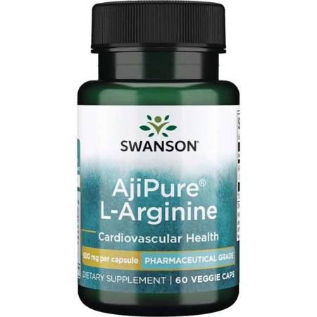 Swanson AjiPure L-Arginina 500 mg 60 kapsułek