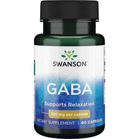 Swanson GABA (Kwas Gamma Aminomasłowy) 250 mg 60 kapsułek