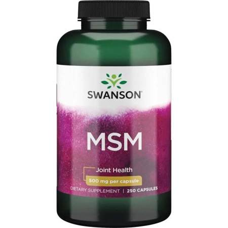 Swanson MSM Metylosulfonylometan 500 mg 250 kapsułek