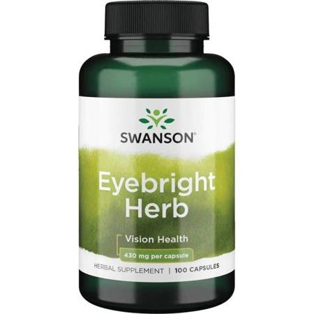 Swanson Świetlik Lekarski (Eyebright) 430 mg 100 kapsułek