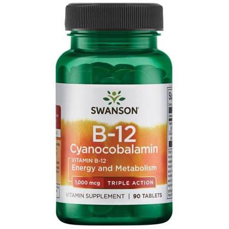 Swanson Witamina B12 1000 mcg 90 tabletek