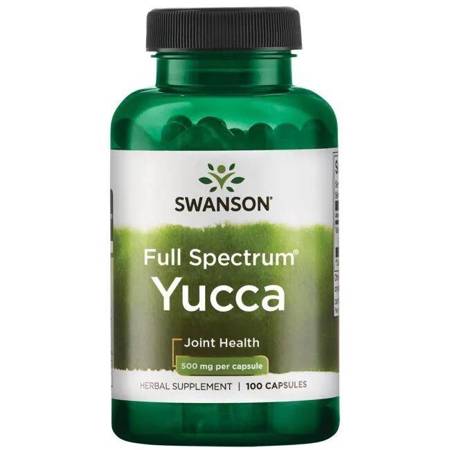 Swanson Yucca 500 mg 100 kapsułek