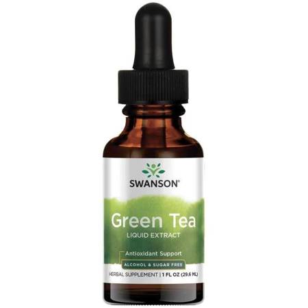 Swanson Zielona Herbata (Green Tea) Extract 29,6 ml krople KRÓTKA DATA